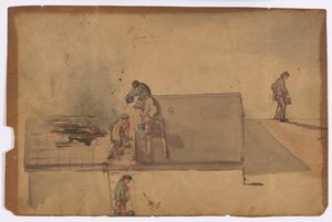 حريق في بومفريت 1849. بواسطة جيمس أبوت ماكنيل ويسلر