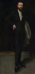 الترتيب باللون الأسود: صورة FR Leyland ، 1870-1873. بواسطة جيمس أبوت ماكنيل ويسلر
