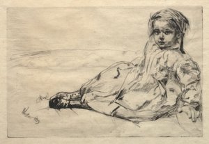 بيبي فالنتين ، 1859. بواسطة جيمس أبوت ماكنيل ويسلر