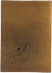 لوحة طباعة ملغاة لـ Piazzetta ، 1879-1880. بواسطة جيمس أبوت ماكنيل ويسلر