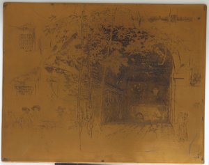 لوحة طباعة ملغاة لـ Traghetto ، رقم 2 ، 1879-1880. بواسطة جيمس أبوت ماكنيل ويسلر