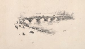 مساء ، جسر واترلو الصغير ، 1896. بواسطة جيمس أبوت ماكنيل ويسلر