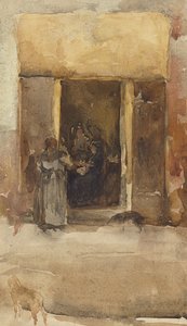 الأشكال في المدخل ، c.1897-99 بواسطة جيمس أبوت ماكنيل ويسلر