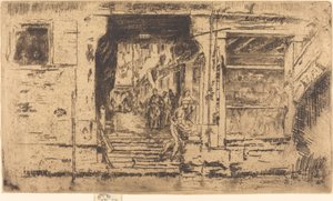 متجر الأسماك ، البندقية ، 1880. بواسطة جيمس أبوت ماكنيل ويسلر