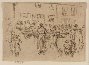 نساء الأسماك ، أوستند ، 1887. بواسطة جيمس أبوت ماكنيل ويسلر