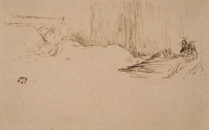 قراءة الفتاة في السرير ، 1882 بواسطة جيمس أبوت ماكنيل ويسلر