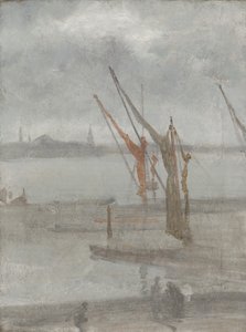 الرمادي والفضي: تشيلسي وارف ، 1864-1868 (زيت على قماش) بواسطة جيمس أبوت ماكنيل ويسلر