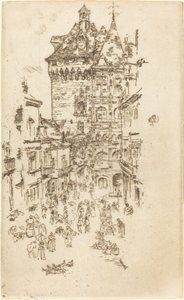 دار البلدية ، Loches ، 1888. بواسطة جيمس أبوت ماكنيل ويسلر