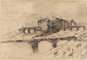 جزيرة المدينة ، باريس ، 1859. بواسطة جيمس أبوت ماكنيل ويسلر