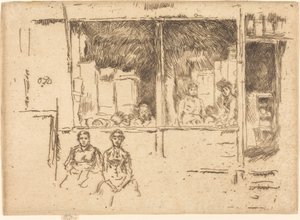 متجر البطيخ ، Hounsditch ، c. 18861888. بواسطة جيمس أبوت ماكنيل ويسلر