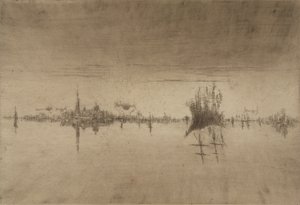 الموسيقى الليلية ، 1879-1880 (الحفر والنقطة الجافة) بواسطة جيمس أبوت ماكنيل ويسلر