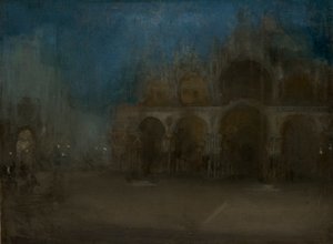"الموسيقى الهادئة والأزرق والذهبي - سانت مارك ، البندقية" ، 1879-1903 بواسطة جيمس أبوت ماكنيل ويسلر
