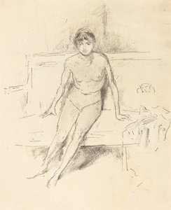 نموذج عاري على أريكة إمبراطورية ، 1893. بواسطة جيمس أبوت ماكنيل ويسلر