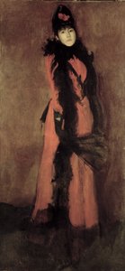 الأحمر والأسود: المروحة ، 1891-94 بواسطة جيمس أبوت ماكنيل ويسلر