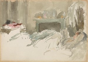 يستريح في السرير ، 1883-1884. بواسطة جيمس أبوت ماكنيل ويسلر