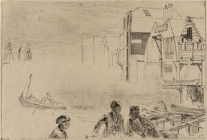 ساحة قوارب ستيفنز ، 1859. بواسطة جيمس أبوت ماكنيل ويسلر