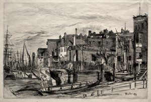 شرطة التايمز ، 1859. بواسطة جيمس أبوت ماكنيل ويسلر