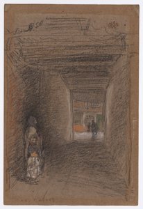 الشحاذون - الشتاء، أواخر عام 1879 أو أوائل عام 1880 (طباشير وباستيل على ورق بني) بواسطة جيمس أبوت ماكنيل ويسلر