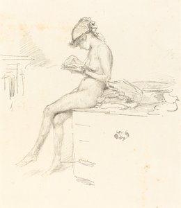 النموذج العاري الصغير ، القراءة ، 18891890. بواسطة جيمس أبوت ماكنيل ويسلر