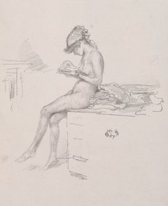 قراءة نموذج العاري الصغير ، 1890.