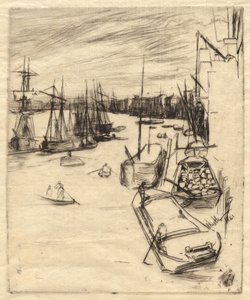 The Little Rotherhithe ، 1861. بواسطة جيمس أبوت ماكنيل ويسلر