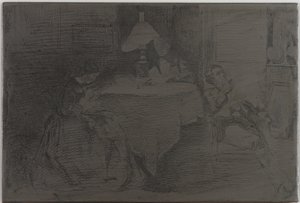 غرفة الموسيقى ، 1858. بواسطة جيمس أبوت ماكنيل ويسلر
