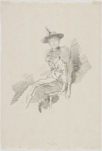 القبعة المجنحة ، 1890 (litho on paper) بواسطة جيمس أبوت ماكنيل ويسلر