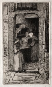 اثنا عشر حفرًا من الطبيعة: La Marchande de Moutarde ، 1858. بواسطة جيمس أبوت ماكنيل ويسلر