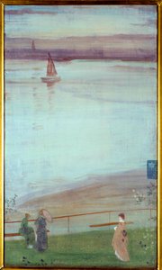 تباين في الرسم الأرجواني والأخضر لجيمس أبوت ماكنيل ويسلر (1834-1903) 1871 صن. 0،35x0،61 م باريس ، متحف دورسيه بواسطة جيمس أبوت ماكنيل ويسلر