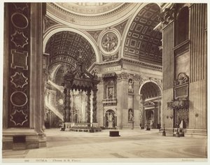 كنيسة القديس بطرس ، روما ، روما ، كنيسة سان بيترو ، ج. 1870. بواسطة جيمس أندرسون