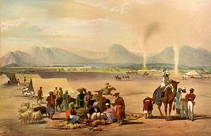 مدينة قندهار ، من الجنوب باتجاه جبل بابا والي ، c1840 ، 1901.