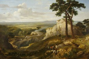 منظر من Mendips ، حوالي 1840 (زيت على قماش) بواسطة جيمس بيكر باين