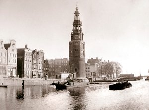Montelbaanstoren ، أمستردام ، 1898. بواسطة جيمس باتكين