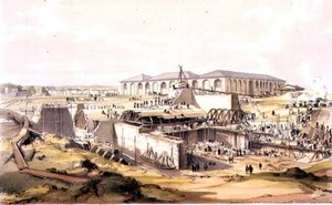 بناء بيت المحرك الثابت ، كامدن تاون ، 28 أبريل 1837 ، نقشها الفنان بواسطة جيمس بورن