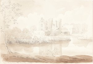 قلعة Rheban على نهر بارو ، آثي.