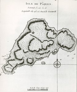 Easter Island, from Travel Atlas by James Cook بواسطة جيمس كوك