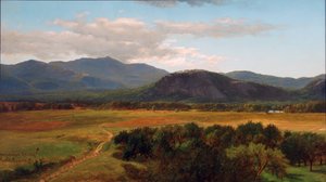 جبل موات و White Horse Ledge ، دراسة ، نورث كونواي ، نيو هامبشاير ، 1867 بواسطة جيمس ديفيد سميلي