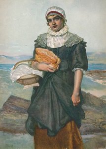 فتاة فيشر فرنسية ، c1890 ، 1906. بواسطة جيمس درومجول لينتون