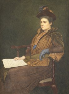 ملكة جمال أغنيس أشبي ، 1890 (مرحاض وغواش على ورق) بواسطة جيمس درومجول لينتون
