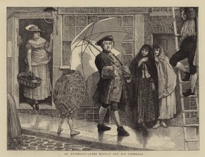 سانت سويثين ، جوناس هانواي ومظلة بواسطة جيمس درومجول لينتون