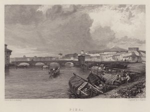 Pisa (colour litho) بواسطة جيمس دوفيلد هاردينج