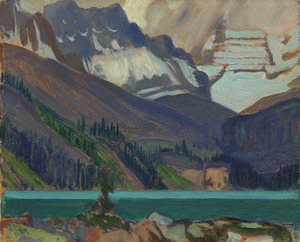 Snow Clouds ، بحيرة أوهارا ، 1929 (زيت على ورق مقوى مضغوط)