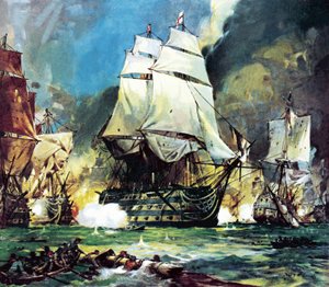 سفينة HMS Victory في معركة ترافلجار