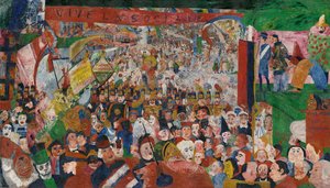 دخول المسيح إلى بروكسل عام 1889 ، 1888. بواسطة جيمس إنسور