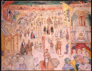 موكب القديس غوديليف من Ghistelles ؛ La Procession de Sainte Godelieve a Ghistelles بواسطة جيمس إنسور
