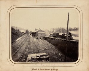 سكة حديد الأطلنطي والغربي العظيم، 1862 (صورة فوتوغرافية) بواسطة جيمس ف.رايدر