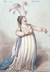 A Bravura Air ، Mandane ، نشرته Hannah Humphrey في عام 1801 (النقش الملون يدويًا)