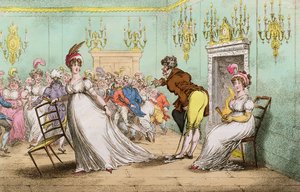 تلميح واسع لا معنى للرقص ، نشرته هانا همفري في عام 1804 (النقش اليدوي)