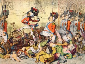 مسيرة للبنك ، 1787 بواسطة جيمس جيلراي