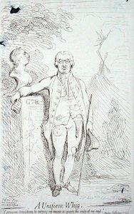 يميني موحد ، نشرته هانا همفري عام 1791 (حفر) بواسطة جيمس جيلراي